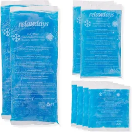 Relaxdays Kühlpad 8er Set blau