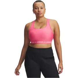 Under Armour Crossback Mid Bra Pink/Weiß M