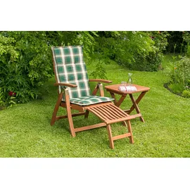 Merxx Comodoro Klappsessel 3tlg. 59 x 59 x 108 cm beige