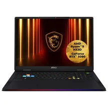 MSI Raider 18 HX A9WIG-080 Ryzen 9 9955HX3D 64GB/2TB SSD 18" UHD+ RTX5080 Win11