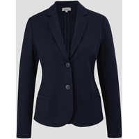 S.Oliver - Jersey-Blazer mit Twillstruktur, Damen, blau, 34