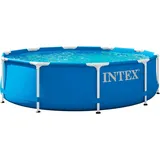 Intex Metal Frame Pool - Aufstellpool - Blau - Ø 305 X 76 Cm