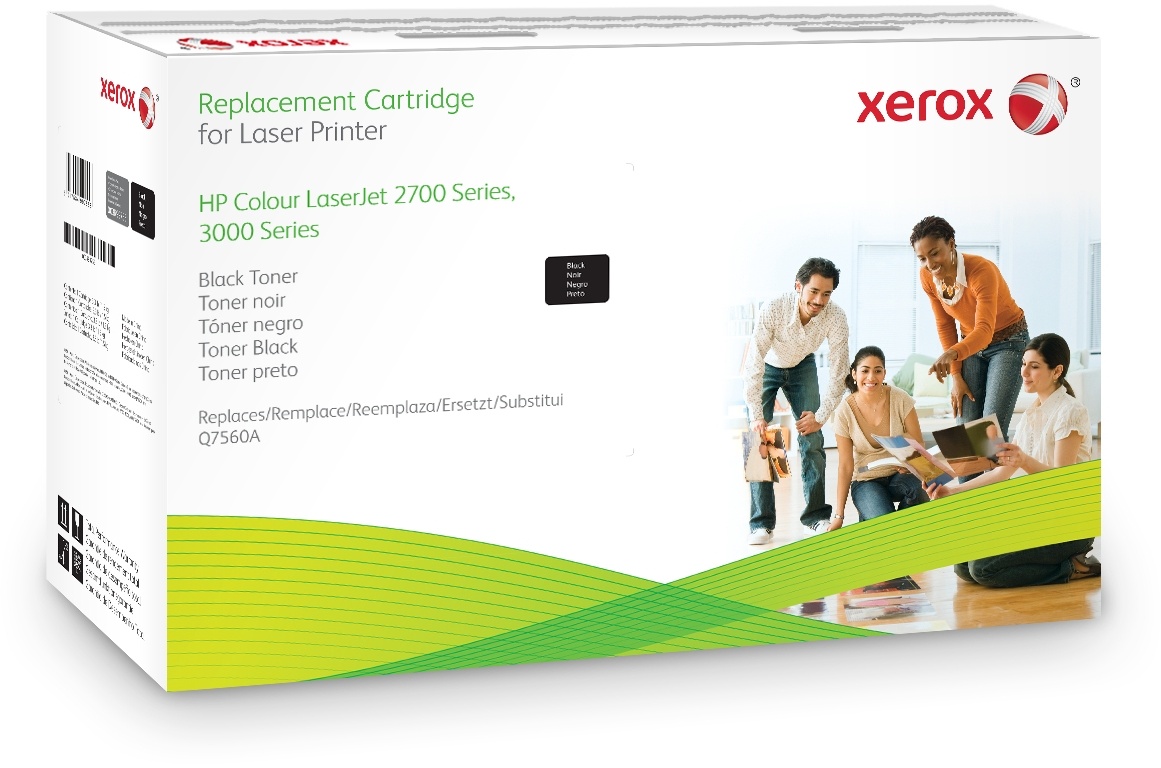 Xerox Tonerpatrone Schwarz. Entspricht HP Q7560A. Mit HP Colour LaserJet 2700, Colour LaserJet 3000 kompatibel