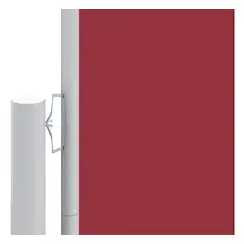 vidaXL Seitenmarkise Ausziehbar 180 x 1000 cm Rot Polyester