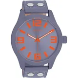 Oozoo Damen Armbanduhr Timepieces Analog Lederband dunkelgrau graublau UOC00900 | Dunkelgrau