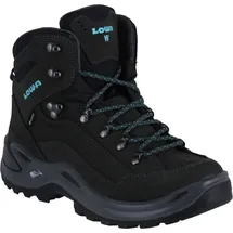 Lowa Renegade GTX Mid Damen Wide asphalt/türkis 43.5