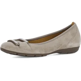 Gabor Schuhe Ballerina grau kiesel 74.166.12 für Damen, beige, Größe 37 EU 4 UK