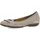 Gabor Schuhe Ballerina grau kiesel 74.166.12 für Damen, beige, Größe 37 EU 4 UK