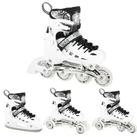 Nils Extreme Inliner mit Der Austauschbaren Hockey-Kufe LED NH10905 schwarz|weiß 35/38