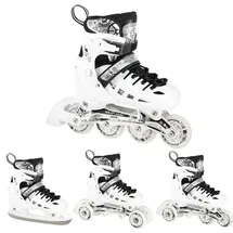 Nils Extreme Inliner mit Der Austauschbaren Hockey-Kufe LED NH10905 schwarz|weiß 35/38