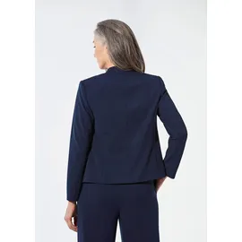 GOLDNER Kurzgröße: Eleganter Festblazer mit Stehkragen", in marine | Gr.: 23,