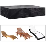 vidaXL Gartenliege-Abdeckungen 218 x 77 x 55 cm Schwarz