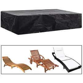 vidaXL Gartenliege-Abdeckungen 218 x 77 x 55 cm Schwarz