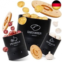 GREELUE Premium Kartoffel Aufbewahrungsbox [3er Set], Kartoffeln, Zwiebeln und