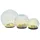 Intirilife LED Glaskugel 3er Set weiß