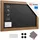 ALLboards Kreidetafel MAGNETISCH mit lackiertem Holzrahmen 60x40cm, Schwarz, Schreibtafel, Kreide, Magnetische Kreidetafel, Schreibtafel zum Aufhängen, Tafel gastronomie, Wand Tafel Holz