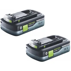 Festool HighPower Akku Set 18V mit 2x Akku 4,0Ah HPC-ASI ( 205034 ) Bluetooth mit Airstream Technologie