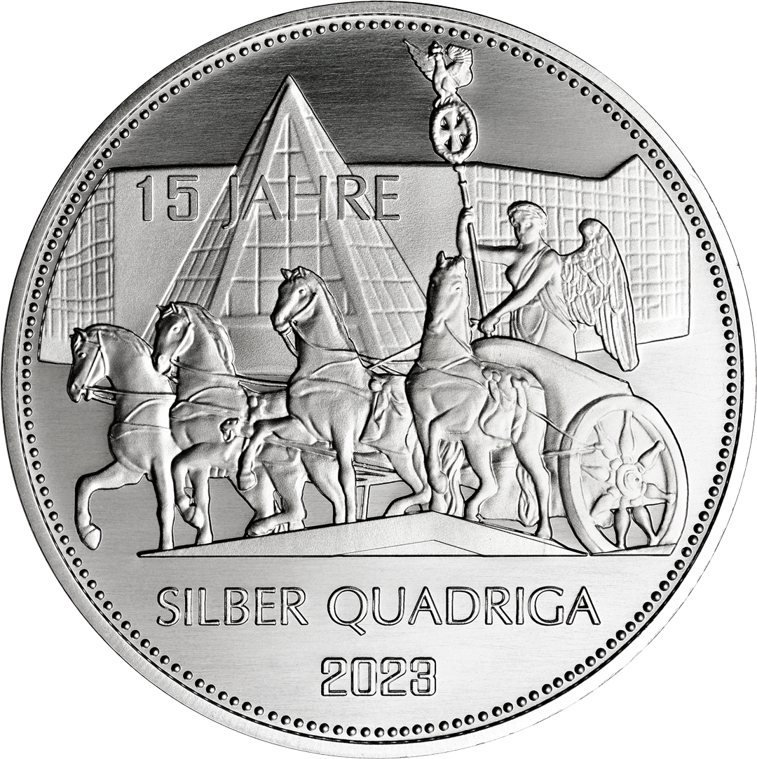 Silber-Quadriga 2023 „15 Jahre Silber-Quadriga“ 1⁄4 Unze