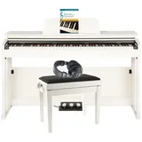 Fame E-Piano Set, 88 Tasten, Digital, 20 Sounds, 128-fache Polyphonie, USB MIDI, LINE IN/OUT, 2x20W Verstärker, inkl. Klavierbank, Kopfhörer, Notensammlung