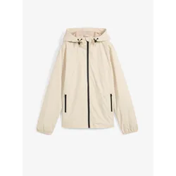 bonprix wasserdichte Regenjacke mit Beutel, beige, 48