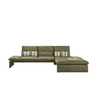 KOINOR Leder-Ecksofa  Humfrey ¦ grün ¦ Maße (cm): B: 314 H: 93 T: 159