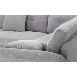 bobb Eckcouch Mikrofaser grau