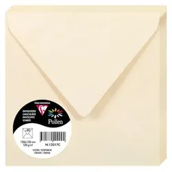 Pollen 200x Umschlag Pollen 120x120mm 120g - Elfenbein 12017C