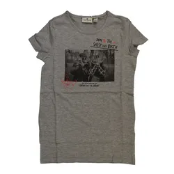 Tom Tailor tee with longer backside medium grey 140 - Größe:140