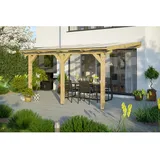 SKANHOLZ Terrassenüberdachung Andria 434 x 250 cm beige