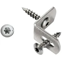 SPAX Zaun-Set 7 x 35 mm Weiß/Edelstahl