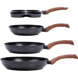 OEM Granitpfannen-Set 4-tlg. 20 cm + 24 cm + 28 cm