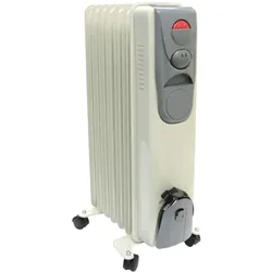 ÷lheizkˆrper Heizung mit 7 Rippen 1500 Watt Elektro Heizger‰t