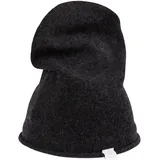 CASH-MERE.CH 100% Kaschmir Beanie Mütze | Strickmütze für Damen und Jugendliche (Grau/Dunkelgrau) - Einheitsgröße