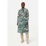 Ulla Popken Midikleid Marmor-Design Grün 58/60