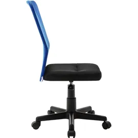 vidaXL Bürostuhl Netzgewebe Schwarz und Blau