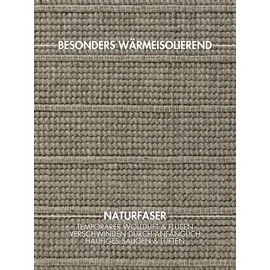 Ted Baker Parker auch als Läufer", grau, B:200cm H:7mm L:300cm, Wolle, Teppiche, Wolle, Natur, handgewebt, Wohnzimmer, Schlafzimmer, Boho, Skandi