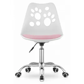 OEM PRINT Drehstuhl Kunstleder Rosa