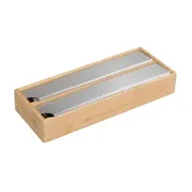 KESPER Folienspender für die Schublade, Bambus 58042 , Maße (L x B) : 33,2 x 13 cm, Höhe: 5,5 cm