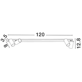 Nova Luce Oso 4 GU10 schwarz
