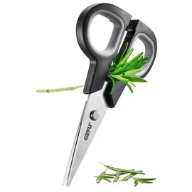 GEFU Botanico Kräuterschere 12,6 cm Edelstahl schwarz