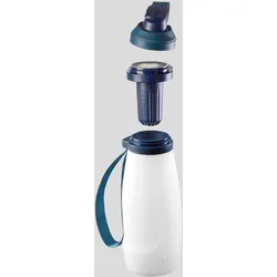 Trinkflasche MT500 mit Wasserfilter weich komprimierbar 1 Liter, grau, EINHEITSGRÖSSE