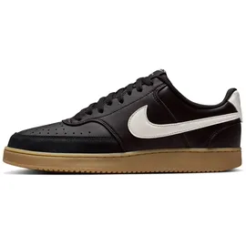 Nike Court Vision Low Herren Black / Sail / Gum Light Brown 45