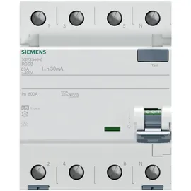 Siemens 5SV3346-6 FI-Schutzschalter A 4polig 63A 0.03A 400V