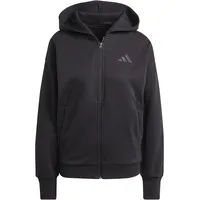 adidas Damen All Szn Fleece Hoodie Jacke (Größe S, schwarz)