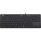 Renkforce iM-IKB110-BK Tastatur Schwarz Spritzwassergeschützt, Staubgeschützt,