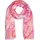 Stylebreaker Farbverlauf Metallic Details, Leichtes großes Tuch mit kurzen Fransen 01016227, Farbe:Koralle-Pink | Gr.: onesize