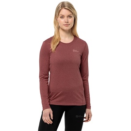 Jack Wolfskin Damen Sky Thermal L/S W Wander-Shirt, Apple Butter, XL