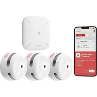 X-Sense Gefahrenmelder, Rauchwarnmelder-Set plus Zentrale