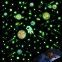 849 Stück Leuchtsterne Kinderzimmer Astronaut Planeten Leuchtsterne Selbstklebend Sternenhimmel Wandaufkleber Leuchtsticker Fluoreszierende Sterne Leuchtaufkleber Wandsticker Für Jungen Mädchen