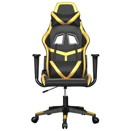 vidaXL Gaming-Stuhl Kunstleder Schwarz & Gold